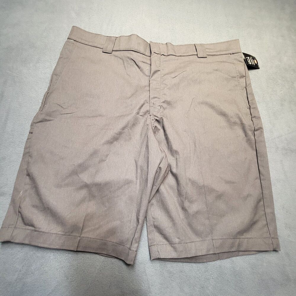 NWT Dickies Shorts Men's 42 Brown Flex Relaxed Fit‎ 10” Inseam Work Tech Pocket